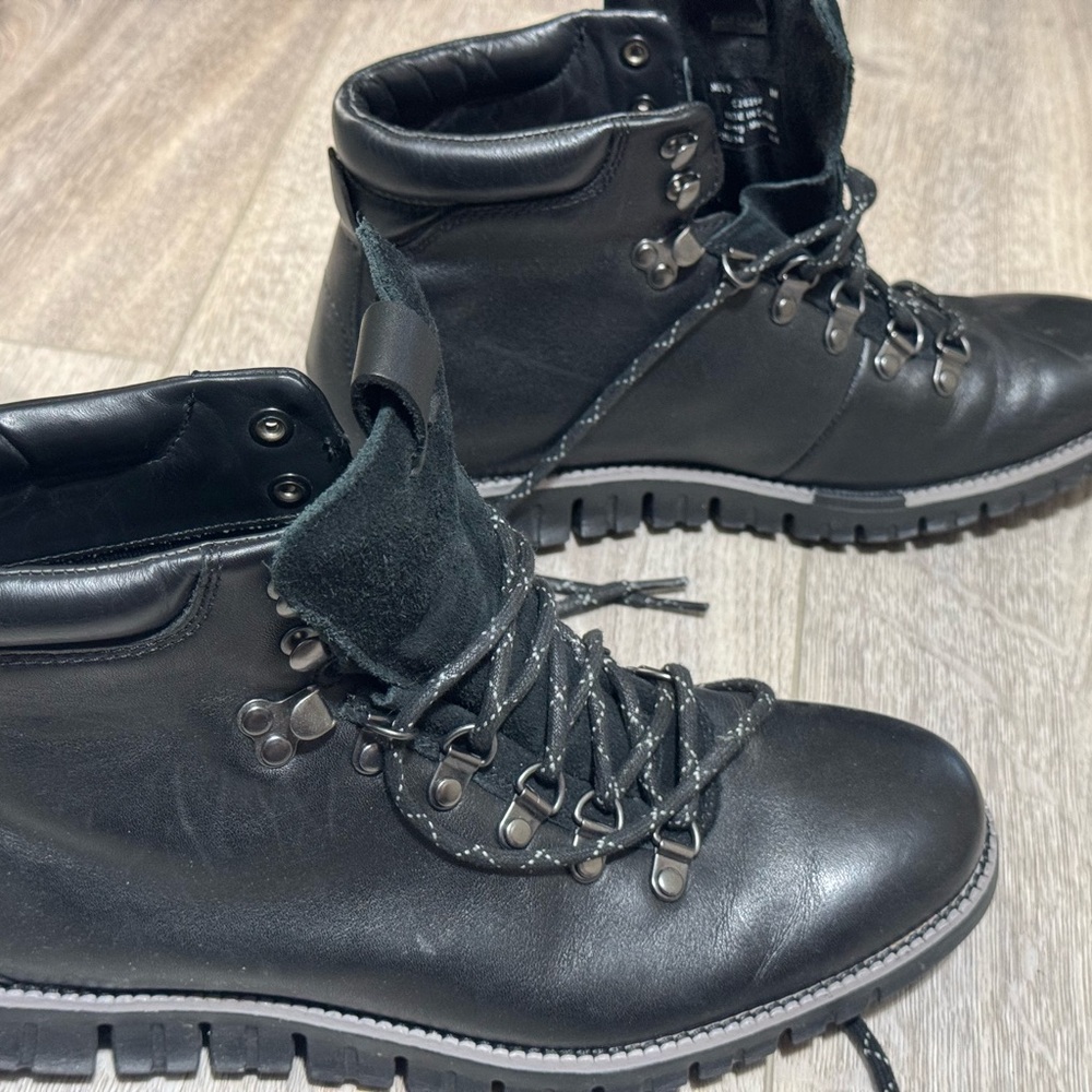 Cole Haan Black Leather Men's Boots